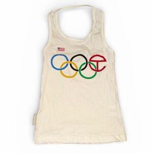 RARE Telfar Olympics Liberia Tank Top Halter White XS/Small